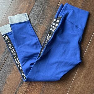 Nike One Icon Clash Cuff 7/8 Leggings Blue Women’s size M Running Workout blue s